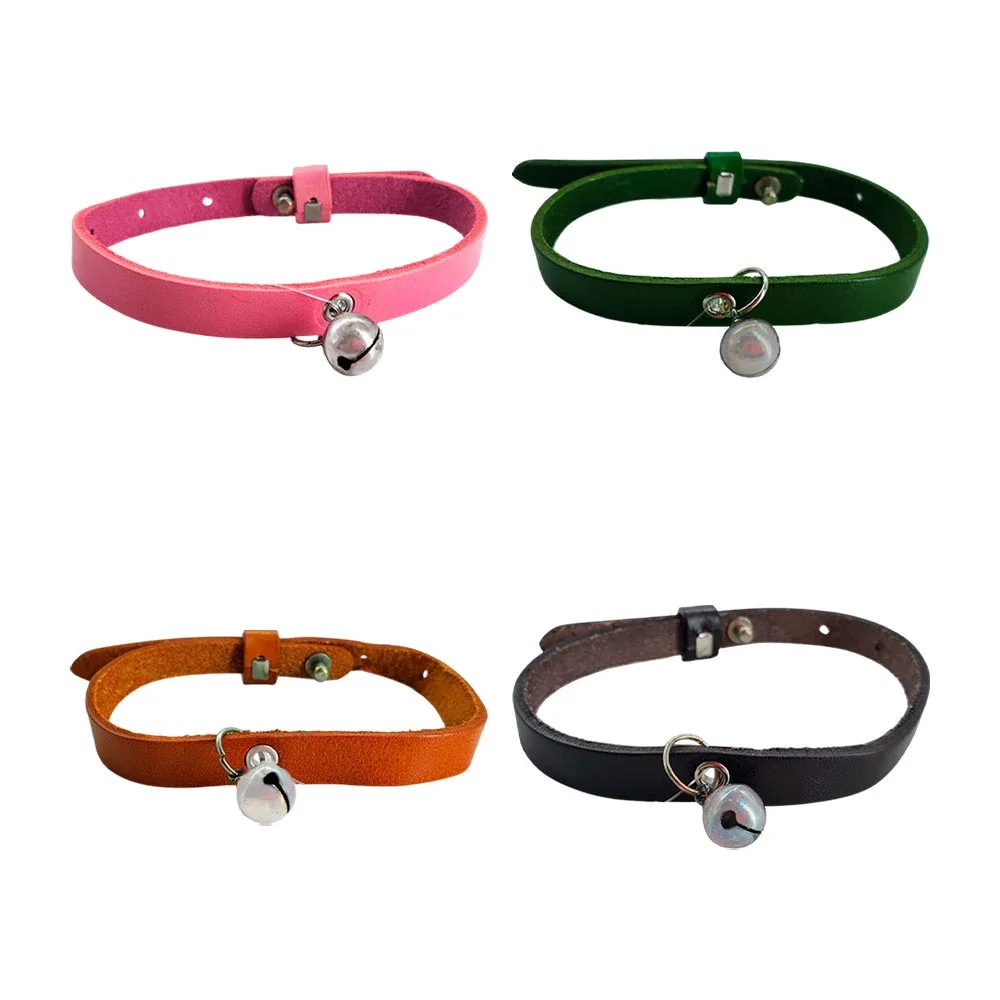 Collar delgado para mascotas talla chica, con cascabel, color surtido / bycg02-s