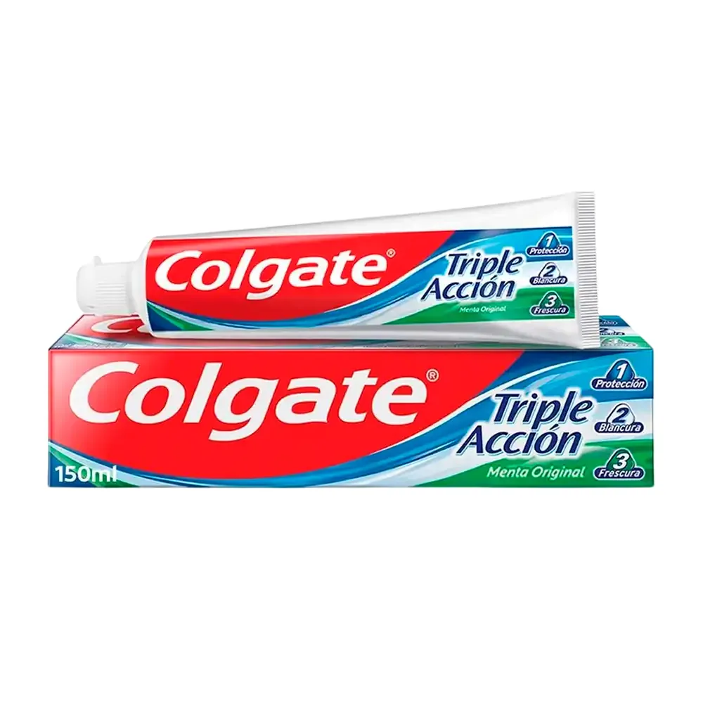 Pasta dental colgate triple acción de 150ml