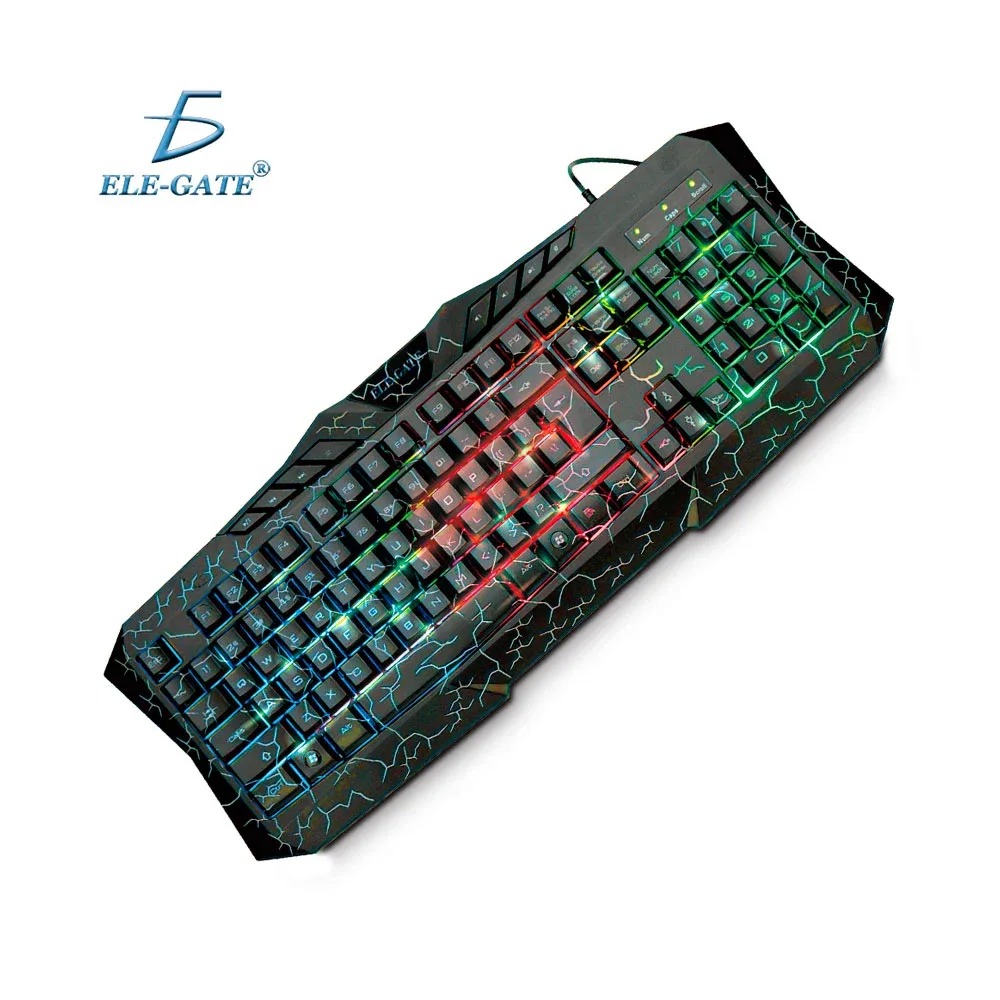 Teclado alámbrico, diseño multifuncional, multicompatible con luz rgb / tc.08.p
