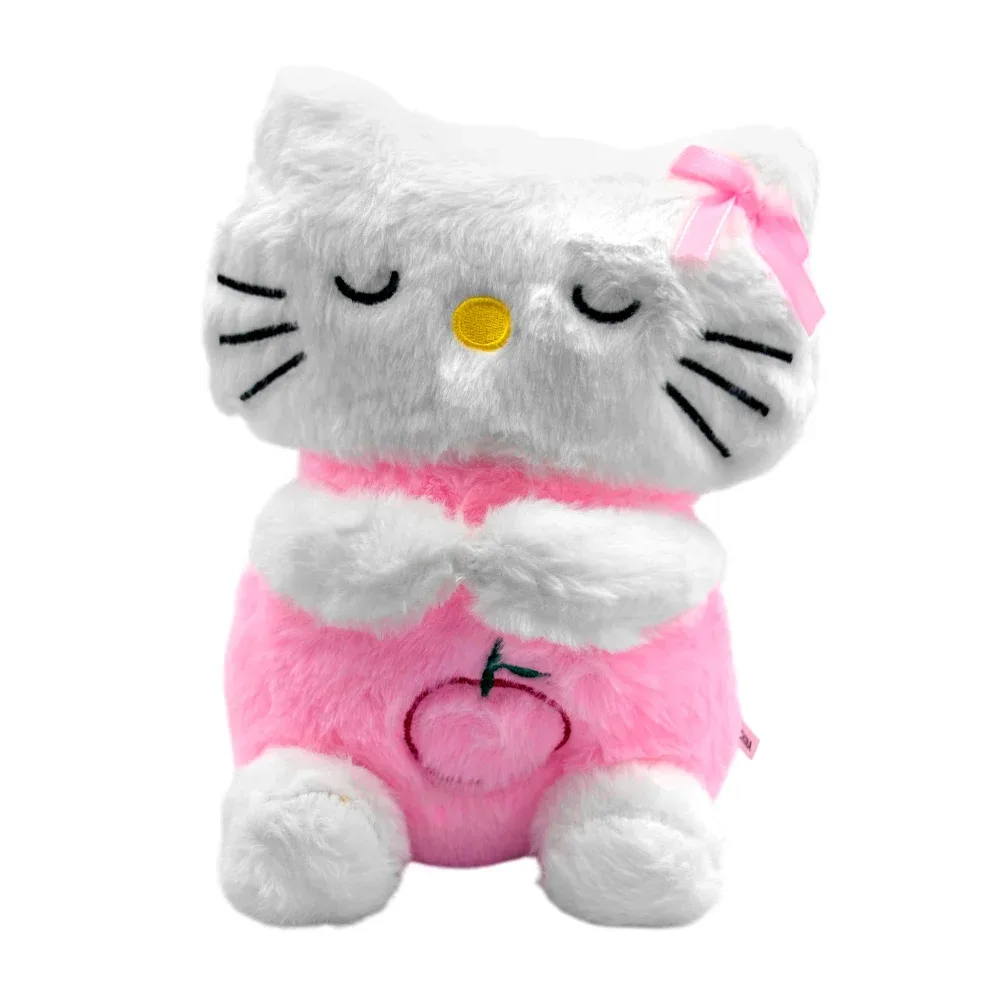 1pza Peluche afelpado grande con forma de personaje animado, sonido y botón