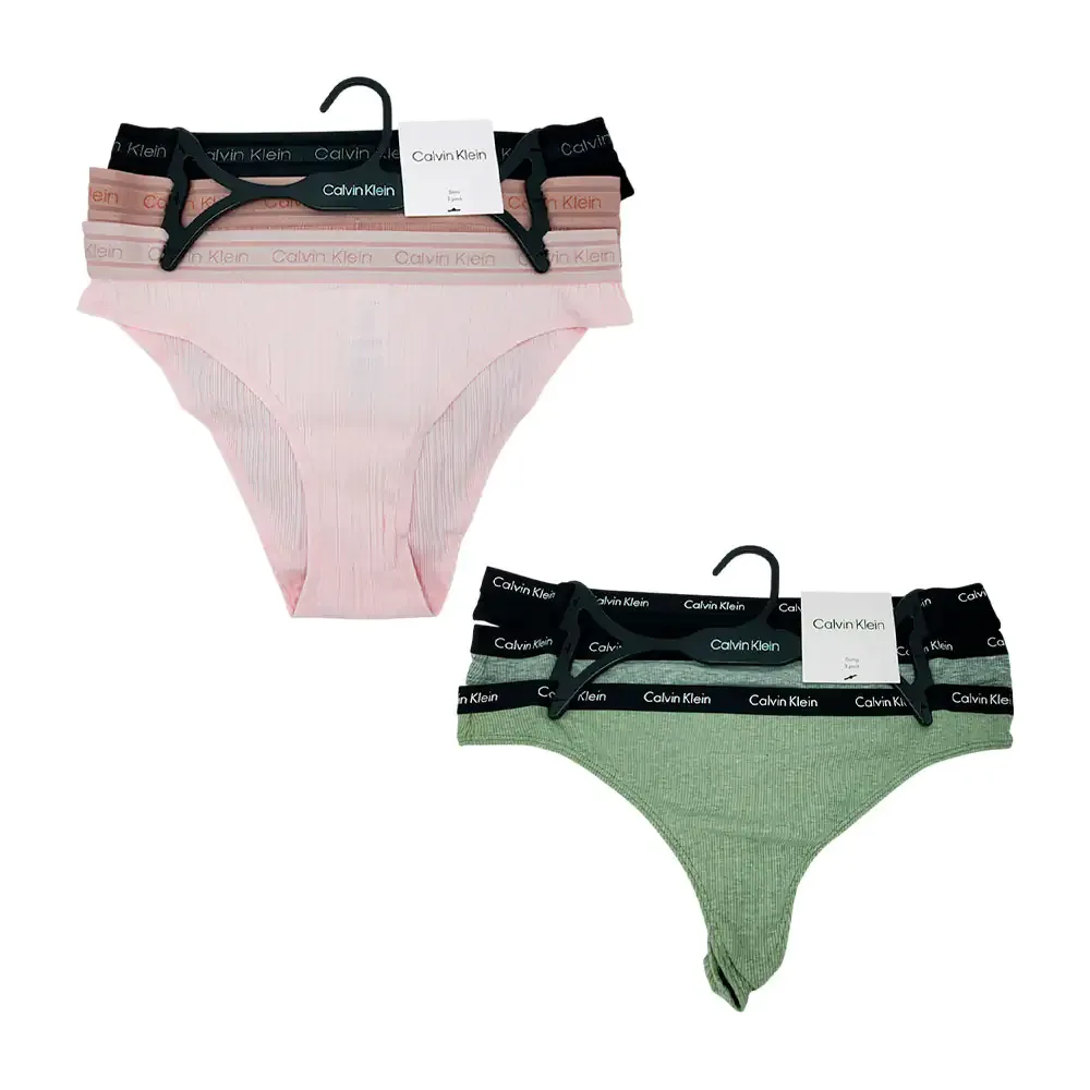 Paquete con 3 calzones originales calvin klein con estampado variedad de modelos