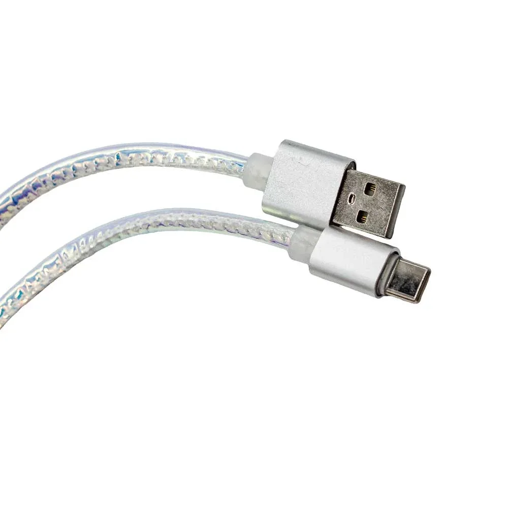 Cable pink quick safe charger con entrada tipo c o iphone lightning / quick.safe.pink.ip
