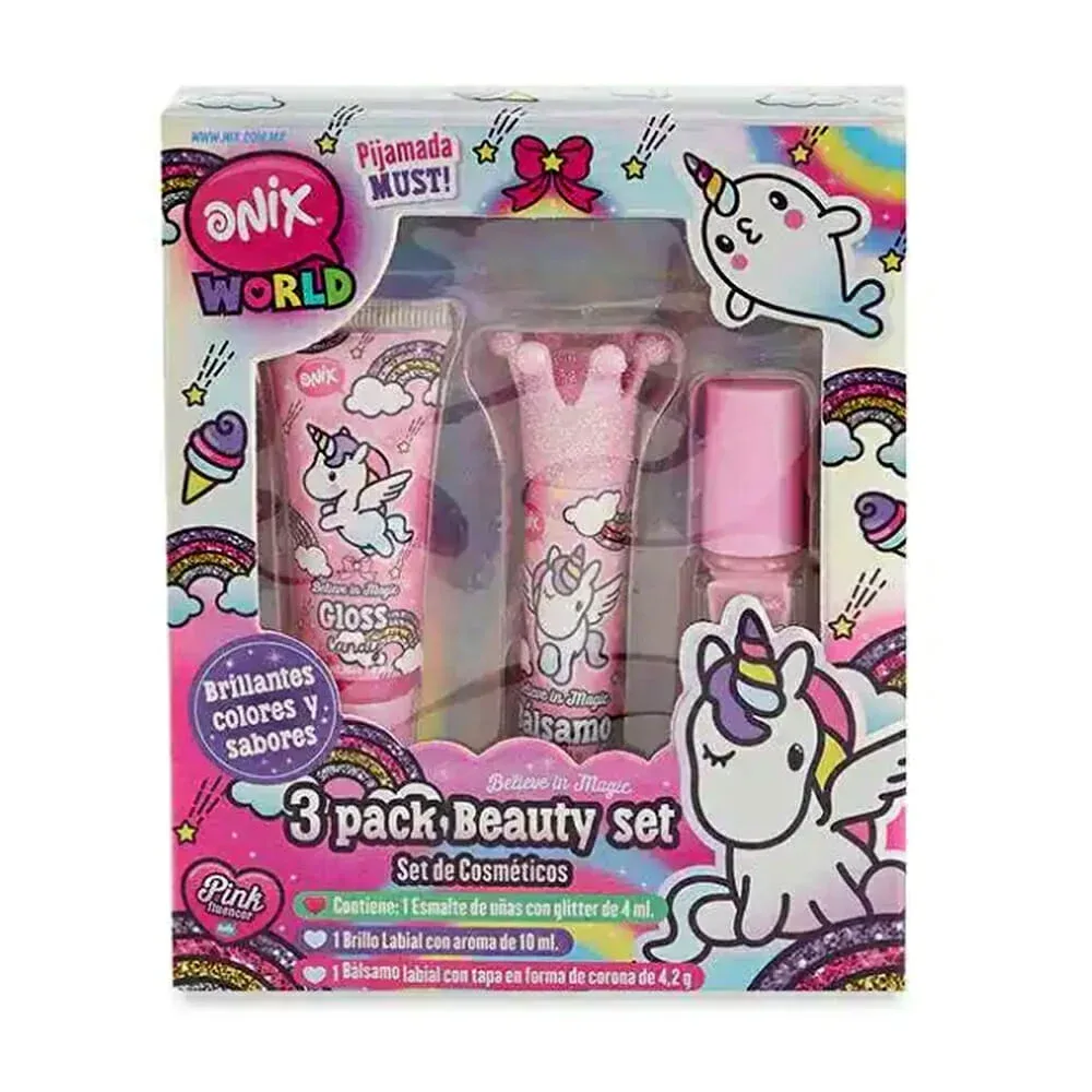 Mini set de belleza con diseño de unicornio prs70x