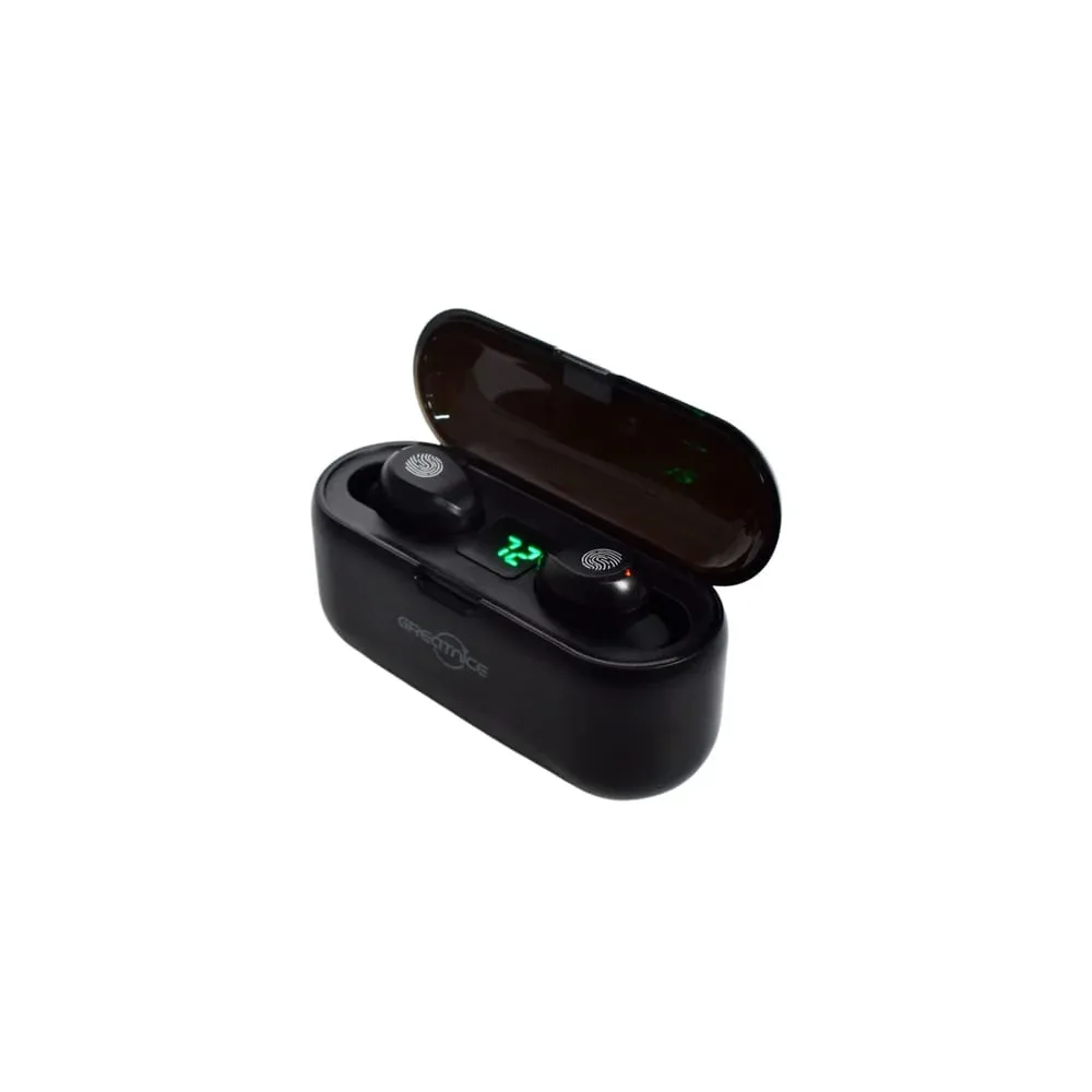 Audífonos/earphone inalámbricos greatnice con estuche portátil recargable y duración de 15h / ktp-103