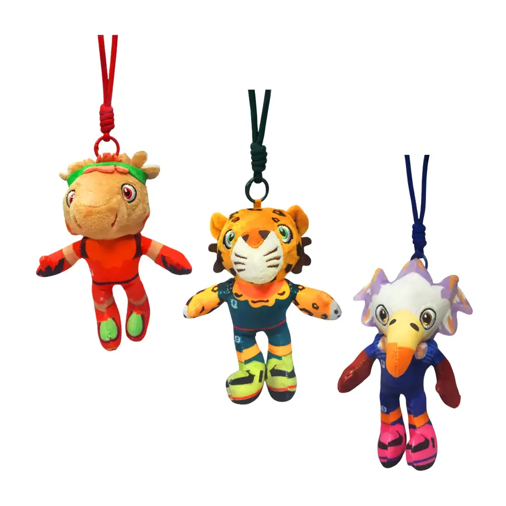 1pza Llavero peluche en forma de animales, variedad de modelos