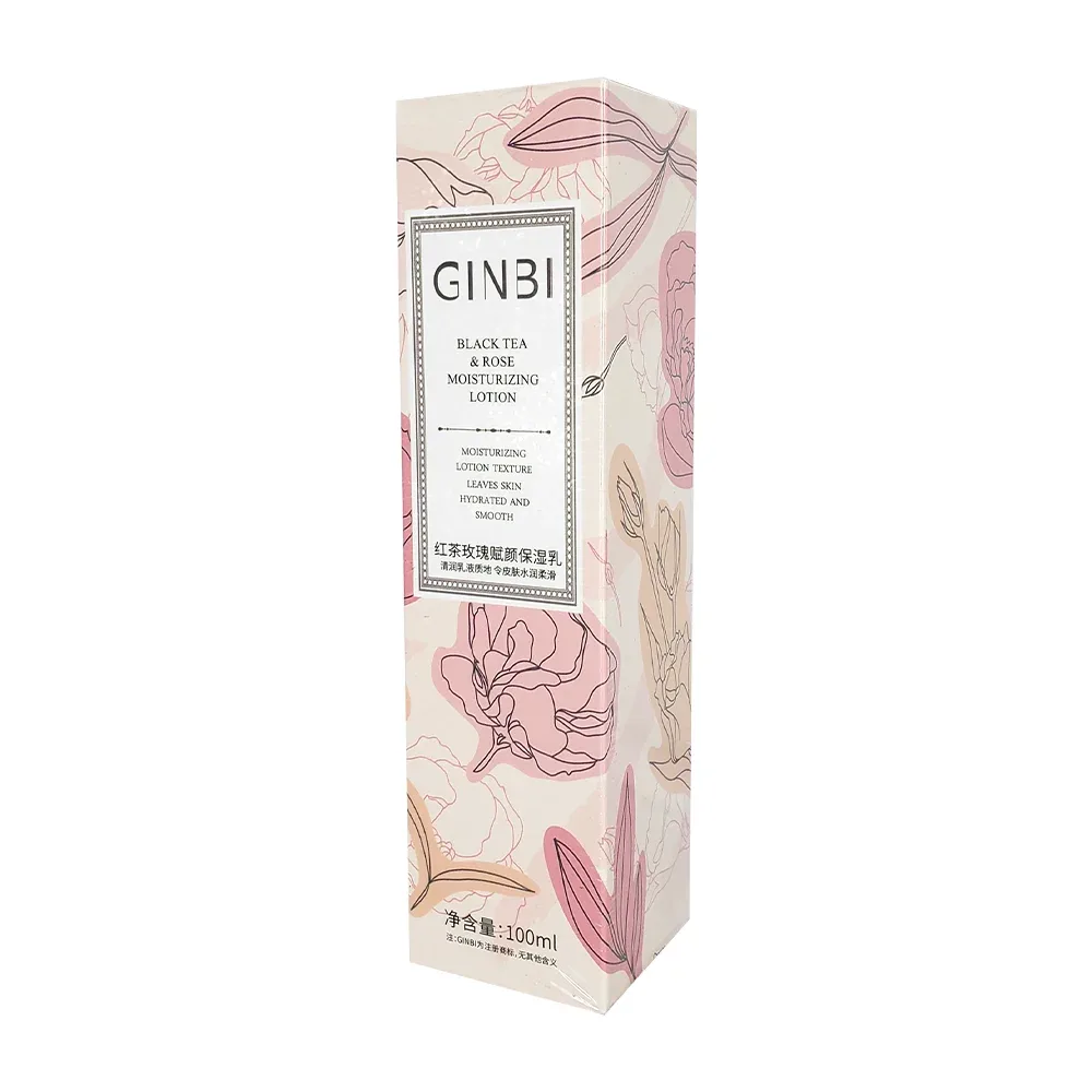 Loción facial hidratante ginbi de té negro y extracto de rosas, 100ml / lfs0047