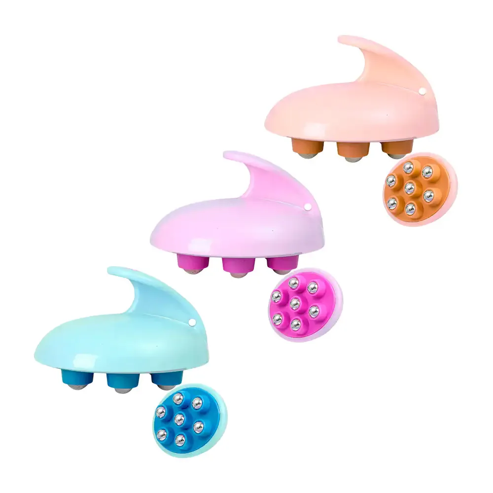 masajeador de 7 bolas giratorias 360°, variedad de colores