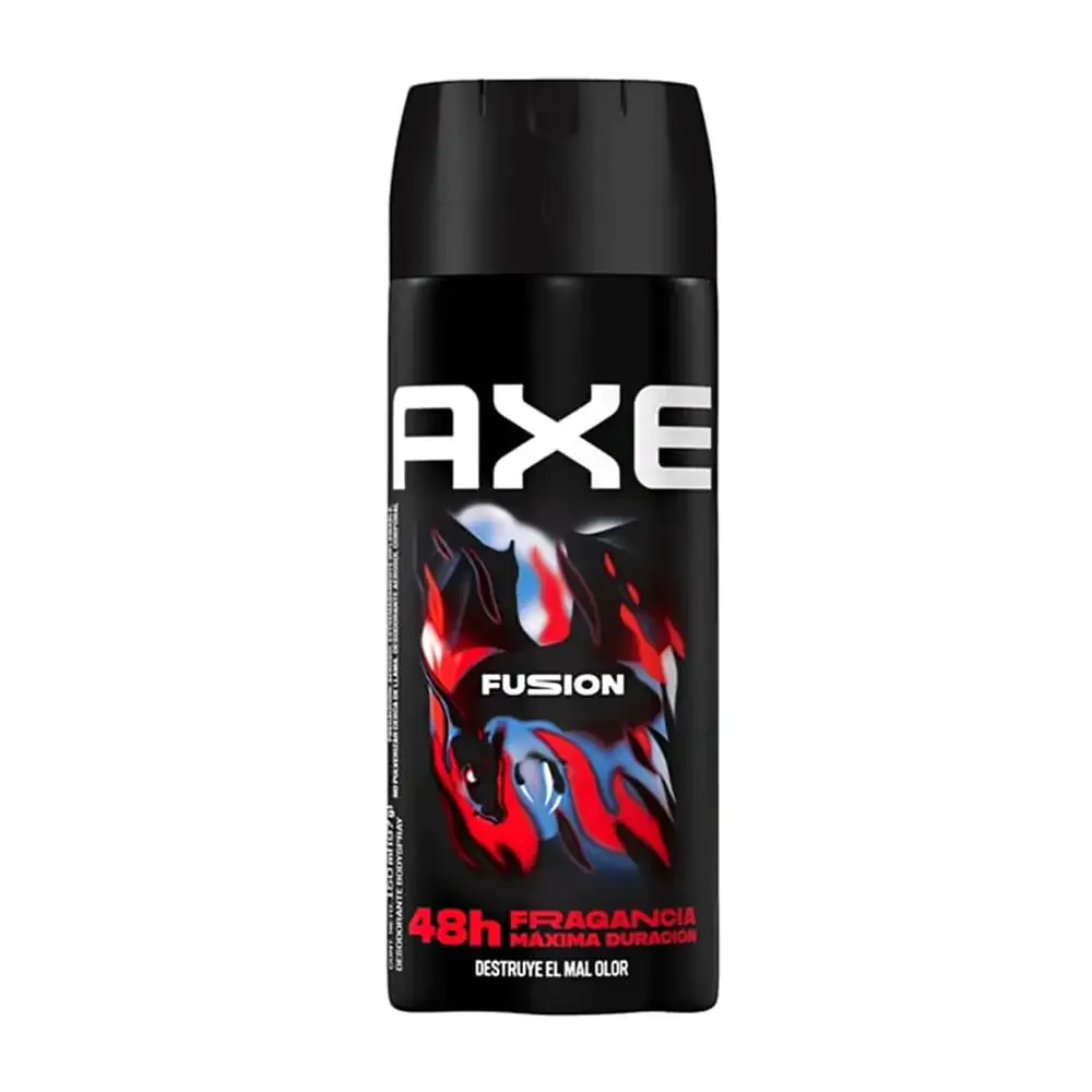 1pza Desodorante axe en aerosol, aroma fusion, 150ml
