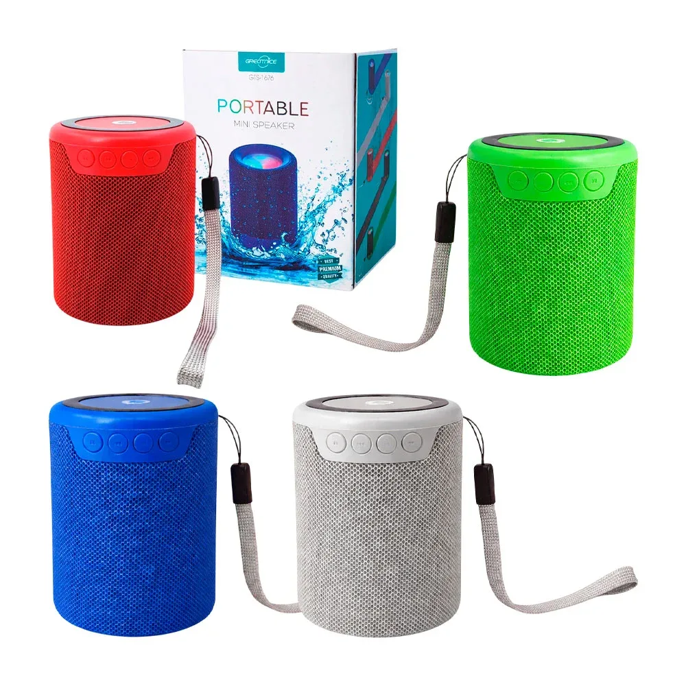 Mini bocina cilíndrica bluetooth greatnice con puerto usb-ft, variedad de colores / gts-1676