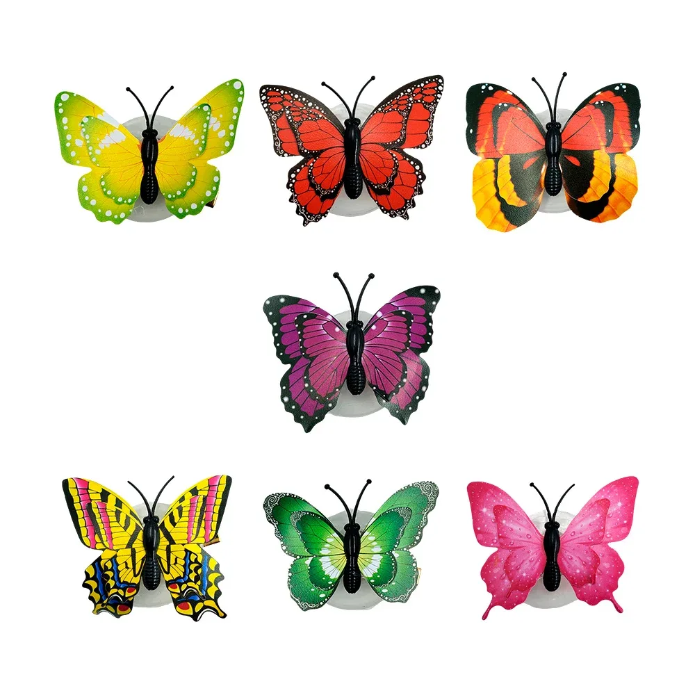 1pza Broche pasador con luz led y diseño de mariposa, variedad de modelos
