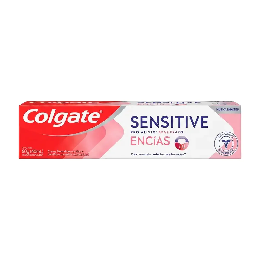 1pza Pasta colgate sensitive pro alivio inmediato para encías, 40ml