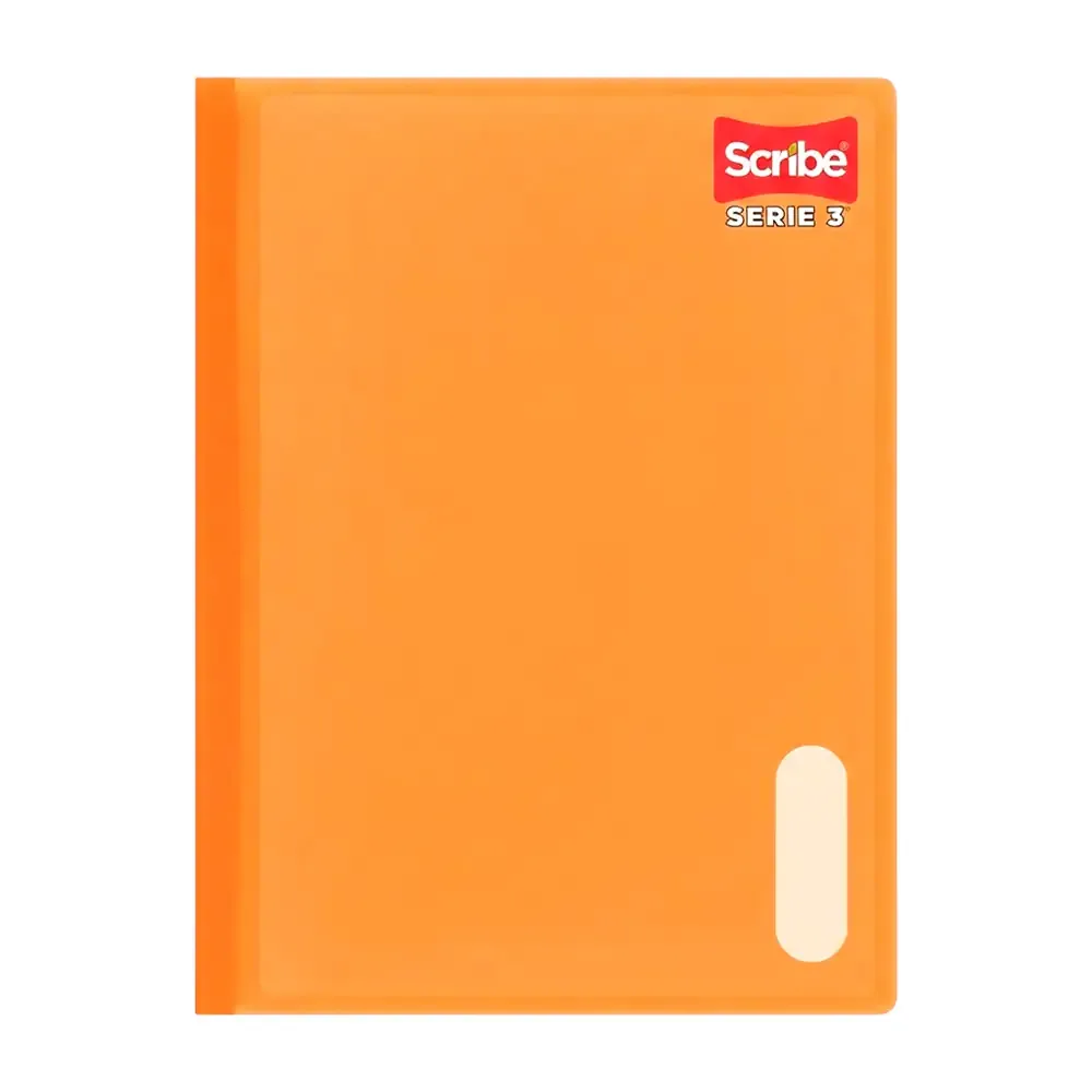 Cuaderno - libreta profesional cosido scribe con 100 hojas de cuadro grande, liso