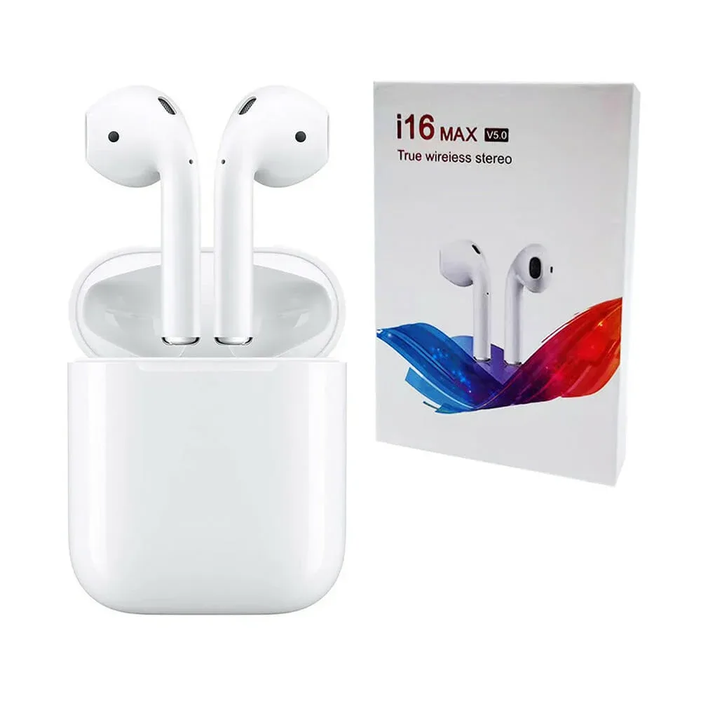 Audífonos inalámbricos bluetooth 5.0 con sonido stereo / i16 max