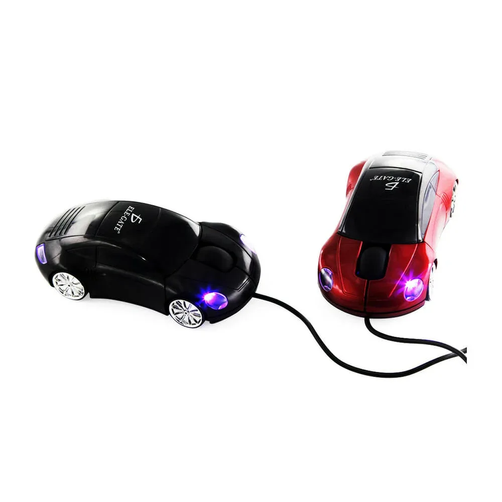Mouse coche ratón óptico alámbrico usb pc laptop