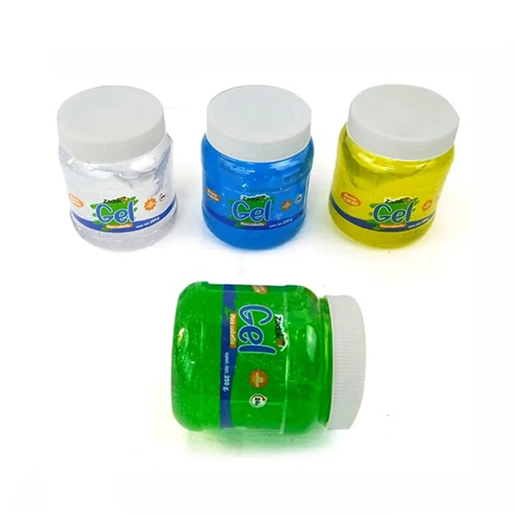 1pza Bote con gel de máxima fijación para el cabello 250g / gelzk