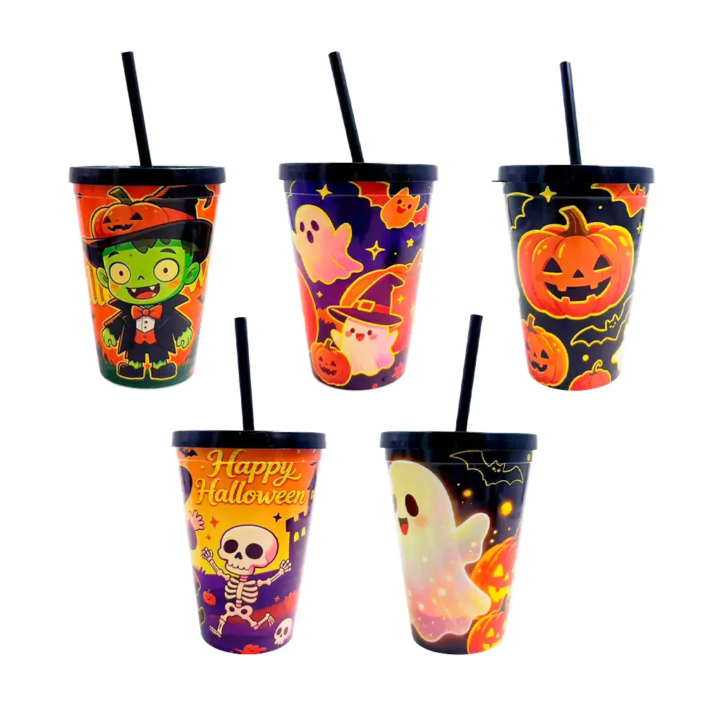 1pza Vaso de plástico con capacidad de 500ml, variedad de colores / vaso eur. 500ml clarfi.