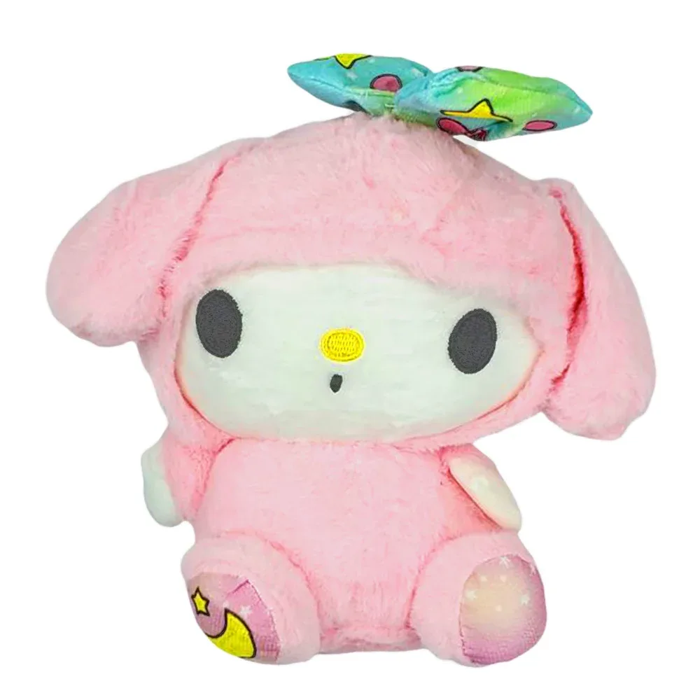 1pza Peluche pequeño afelpada con disfraz pijama, forma de personajes sanrio hello kitty y ventosa, variedad de diseños / j11