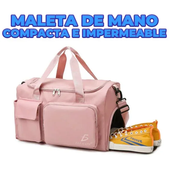 Bolsa maleta lisa impermeable ele-gate de 6 compartimentos para viaje, variedad de colores / dep.35