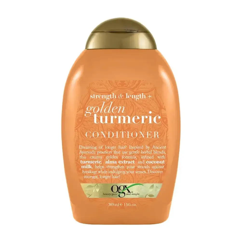 Acondicionador ogx, 385ml con aceite de cúrcuma para el fortalecimiento de pelo