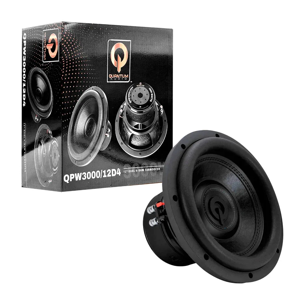 Altavoz subwoofer 12in, alta potencia, 3000watts / qpw3000-12d4