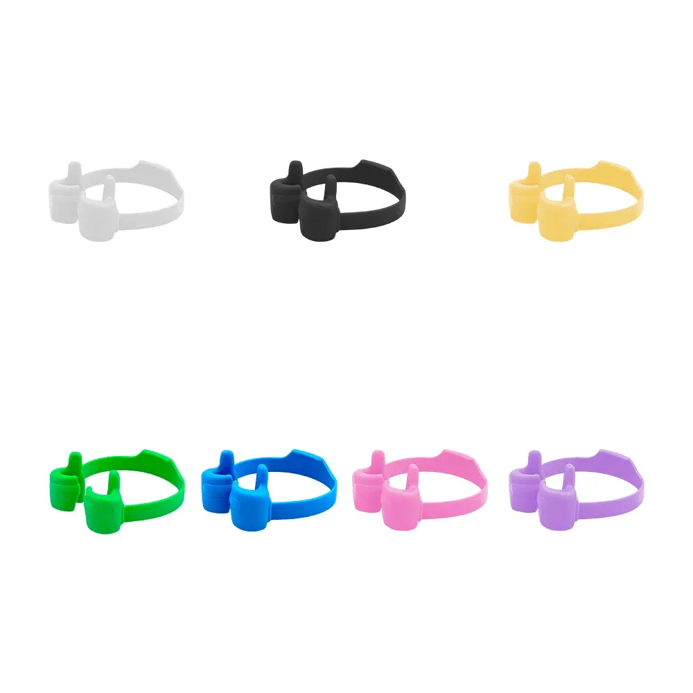 1pza Soporte de plástico ajustable en forma de manos animadas, colores varios