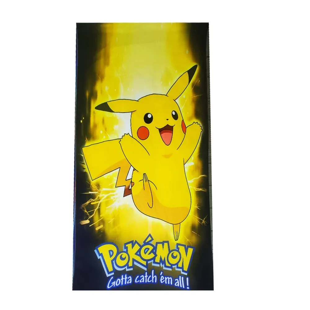 Toalla rectangular multifuncional de microfibra con estampado de pokémon 80x145cm, variedad de modelos