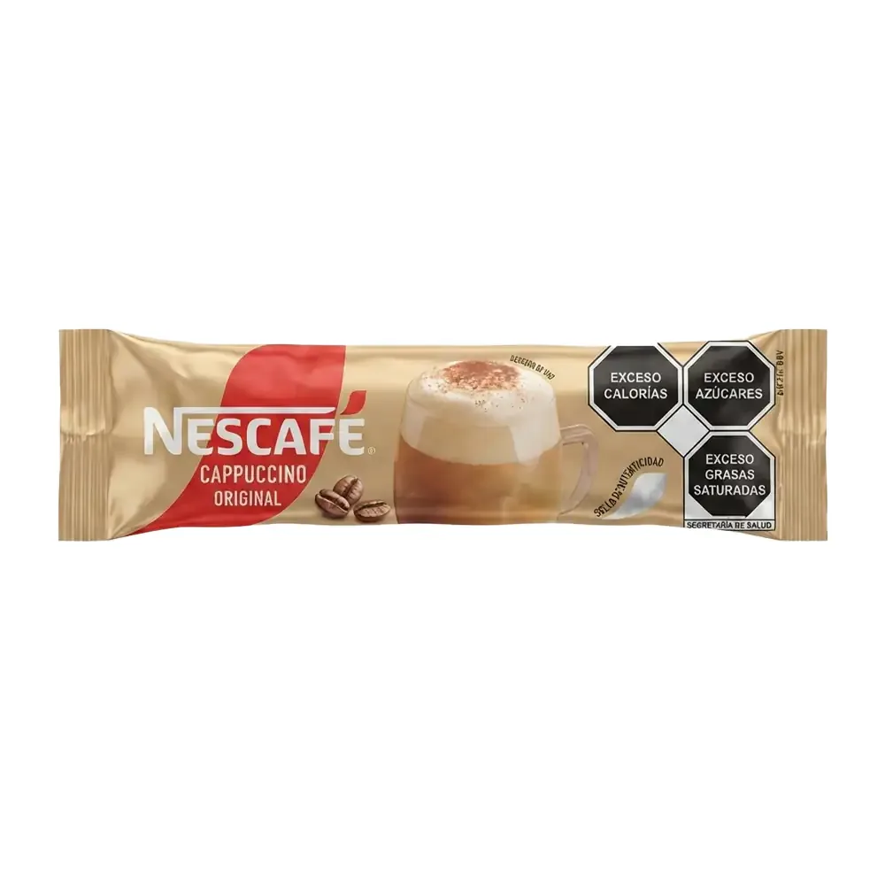 1pza sobre de café nescafe sabor cappuccino original, 22g / 629128
