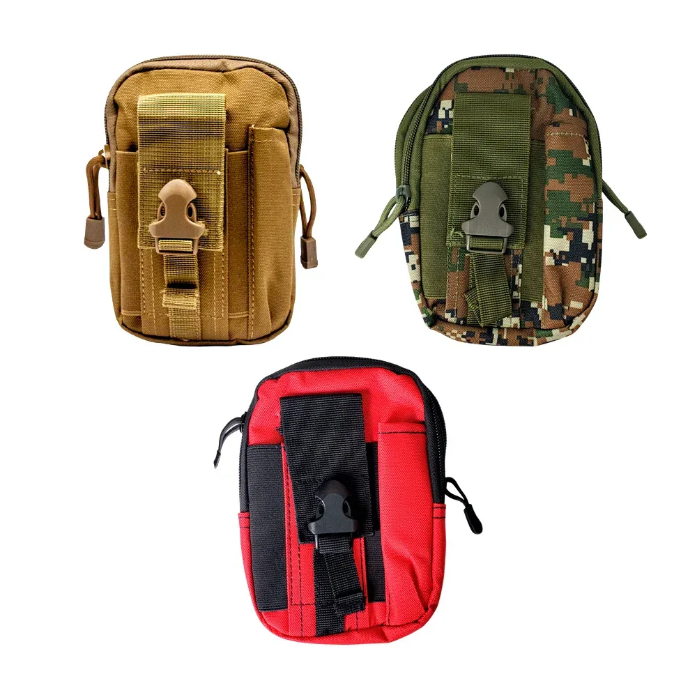Cangurera táctica tipo bolsa ajustable de 4 compartimentos con broches para cinturón, variedad de colores / a50 / 1526 / bl064 / 212-8031b / lml-a70