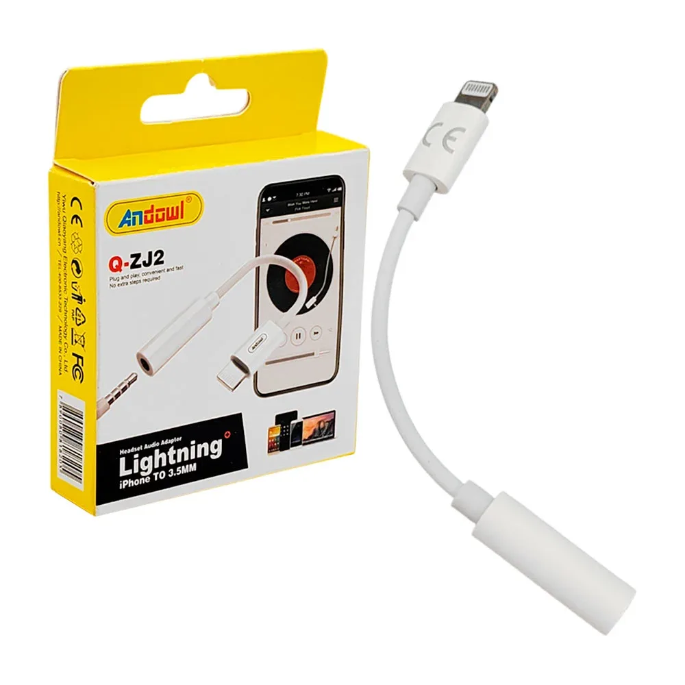 Cable adaptador de audio para auriculares, de lightning a 3.5mm