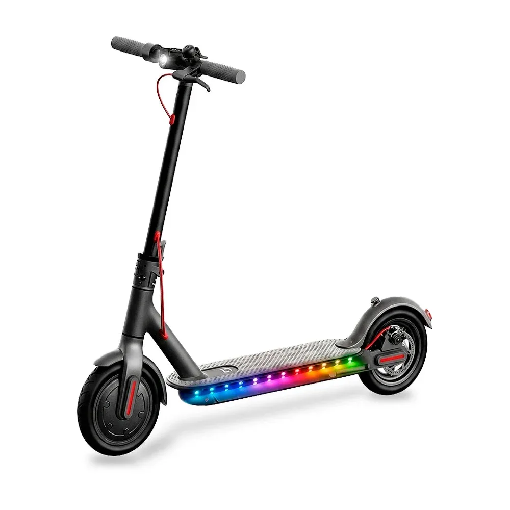 Scooter / patín eléctrico young para adulto en color negro con linterna frontal y llantas de uso rudo, 300w / eb032