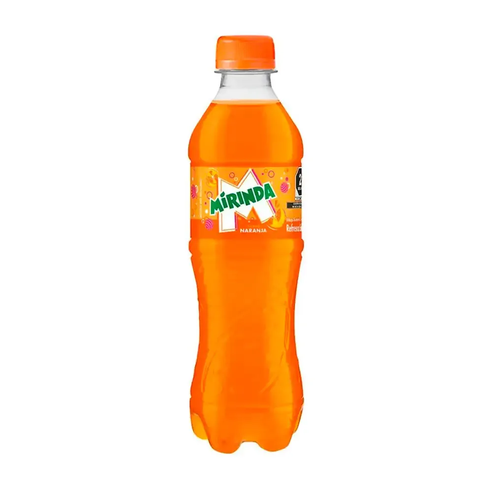1pza refresco mirinda sabor naranja, sin calorias, 400ml / mirinda400