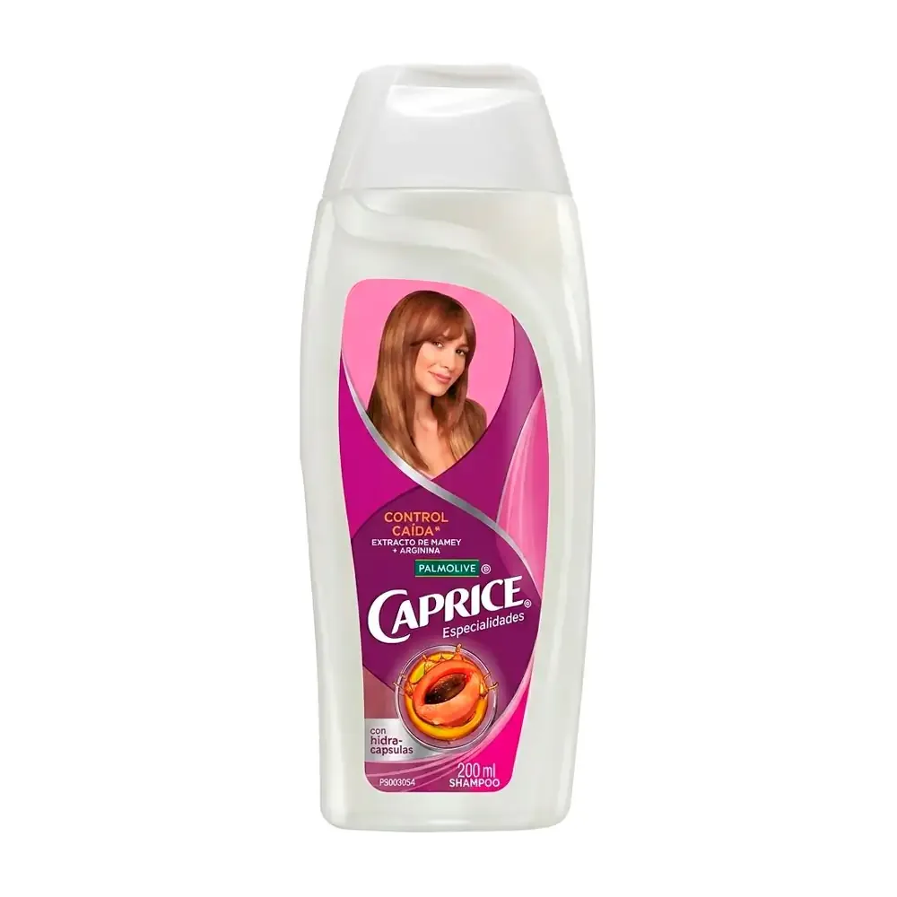 1pza botella de shampoo caprice especialidades, control caída, 200ml / 073057