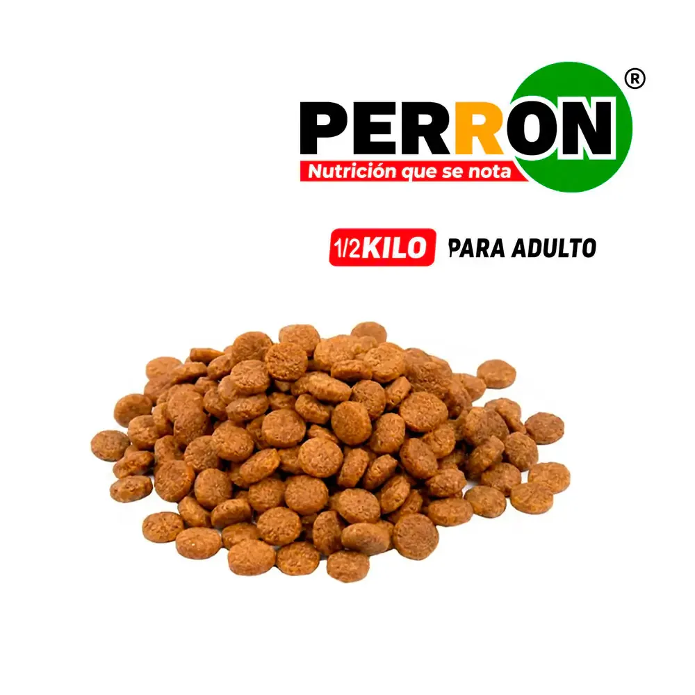 Medio kilo de croquetas perron para perros adultos, todo tipo de razas para una buena nutrición
