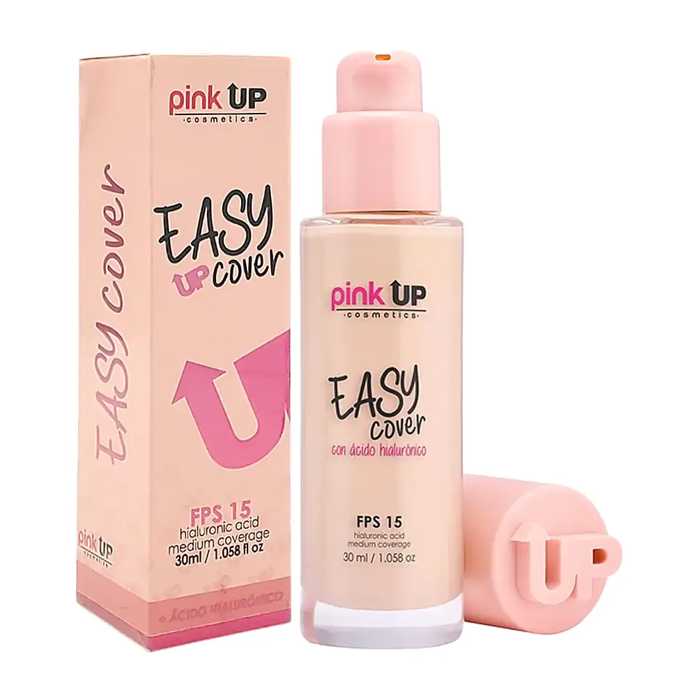 Base de maquillaje pink up con fps 15, cobertura media, tono 300, 30g / pkecc300