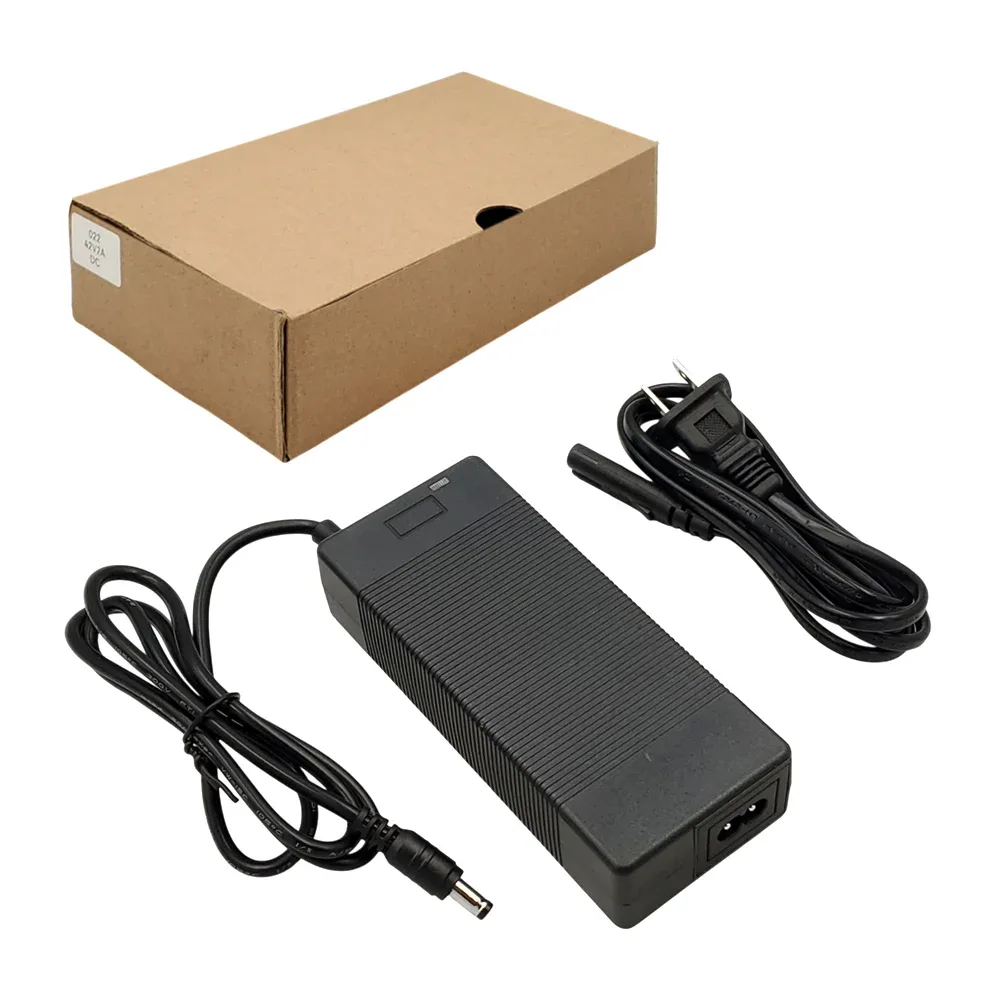 Cargador de 42v, 2a con conector 5x2.1mm para scooter eléctrico / li-ion charger