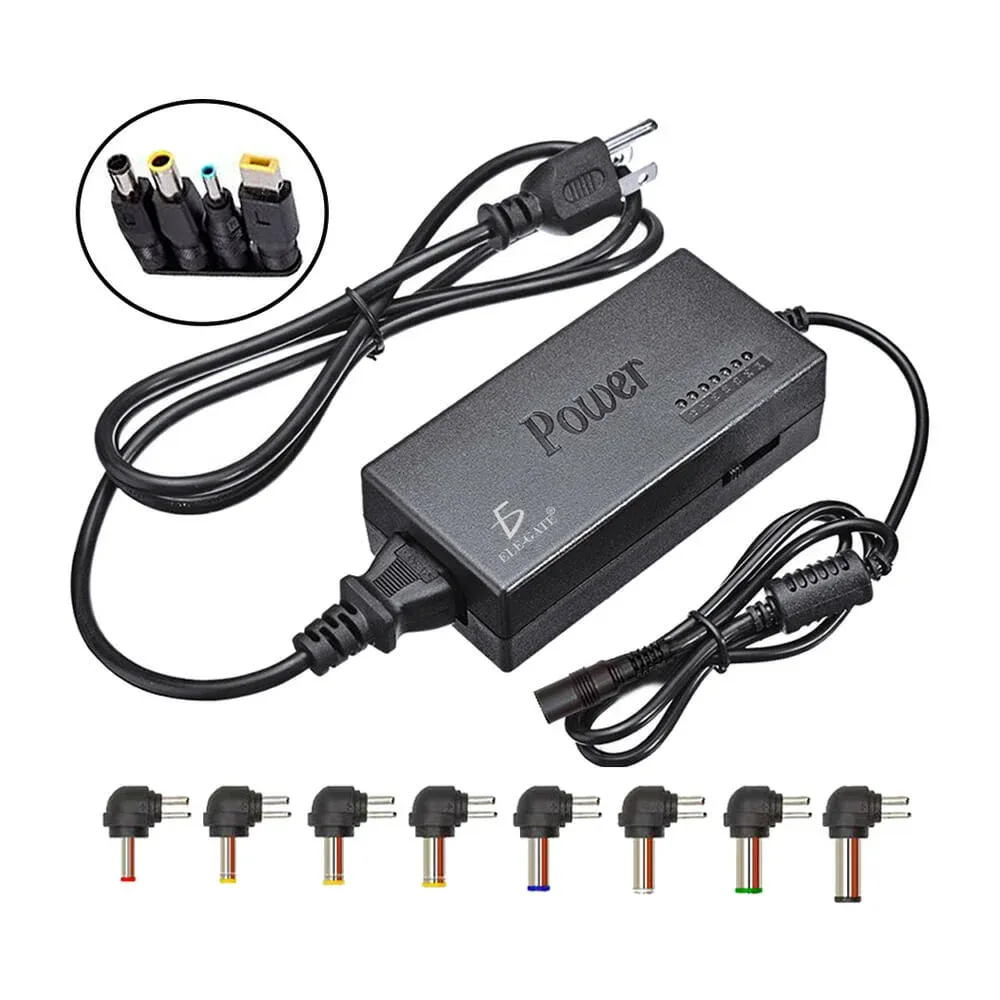 Cargador universal con 12 puntas intercambiables y variables de voltaje para laptop 12-24v / ch.25.p