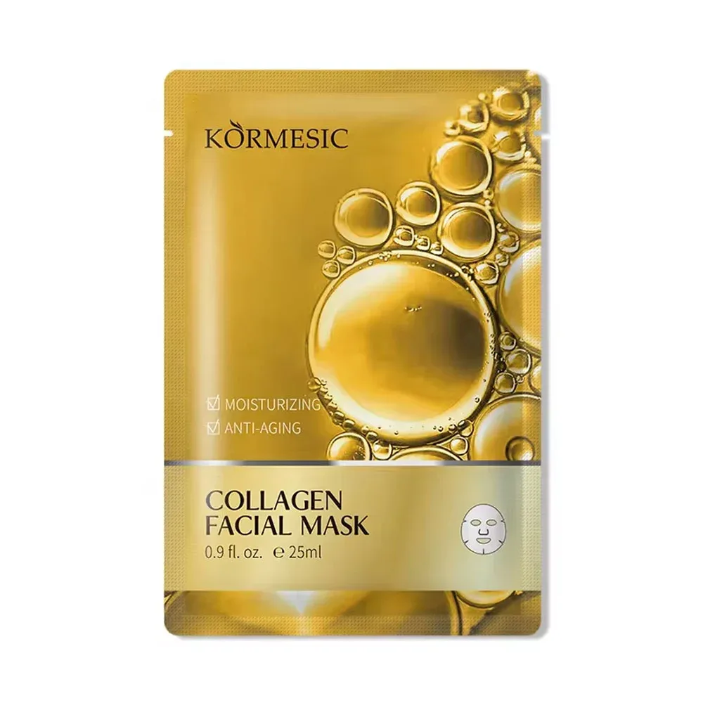 1pza Mascarilla facial kormesic anti edad con extracto de colágeno 25ml / kmc85646