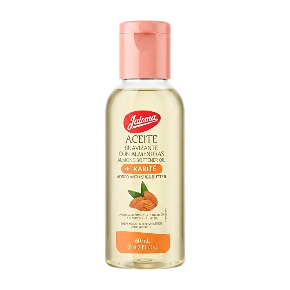 1pza Aceite jaloma suavizante con almendras + karité, 60ml / 031205