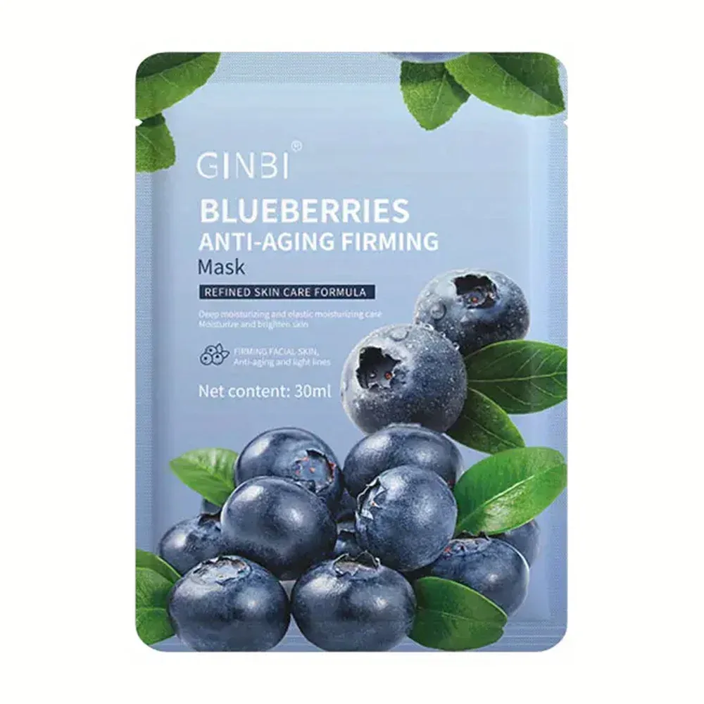 Mascarilla facial ginbi con extracto de arándanos antienvejecimiento, 30ml / lfs0040