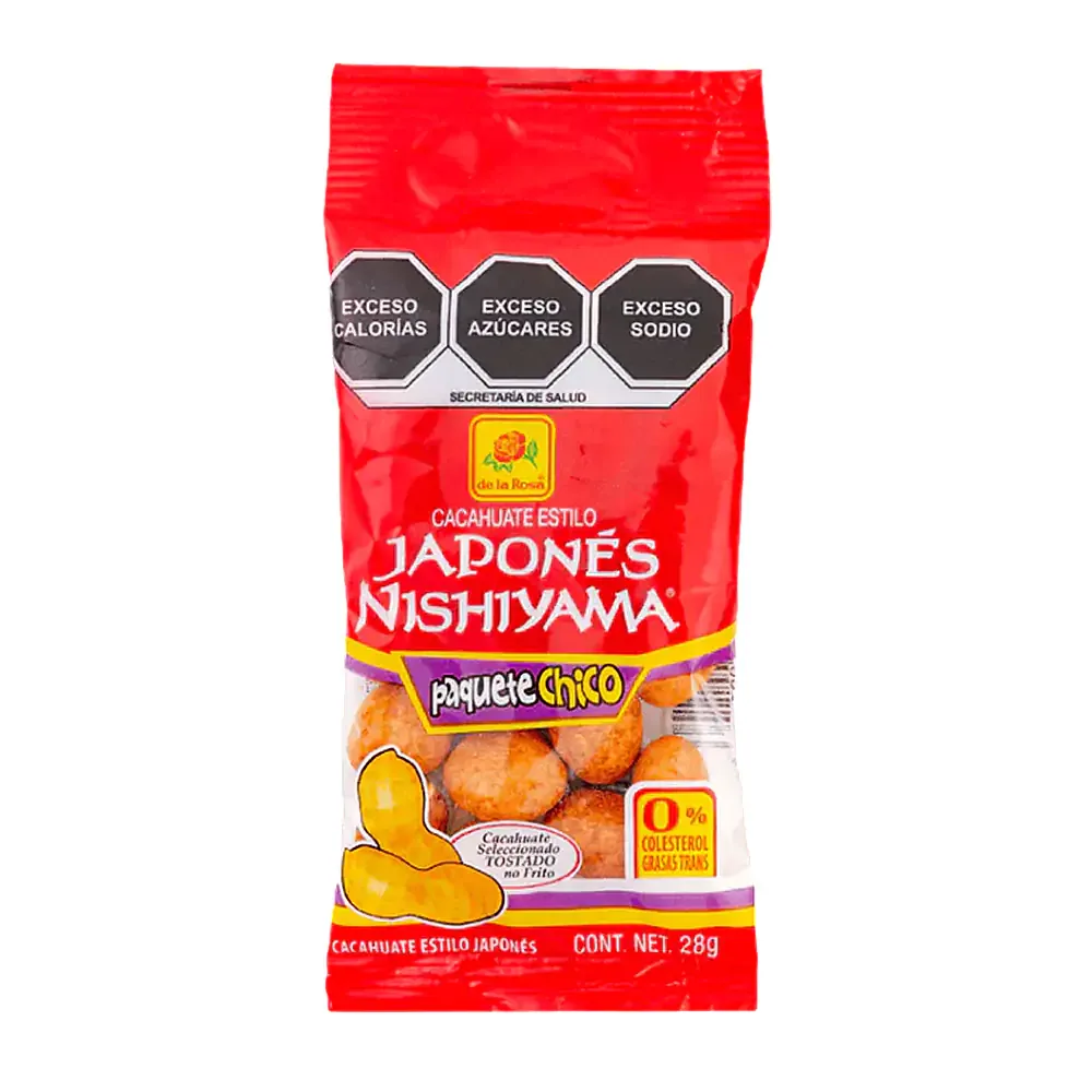 1pza cacahuates japoneses de la rosa, cacahuate tostado, 28g / cacahuate28