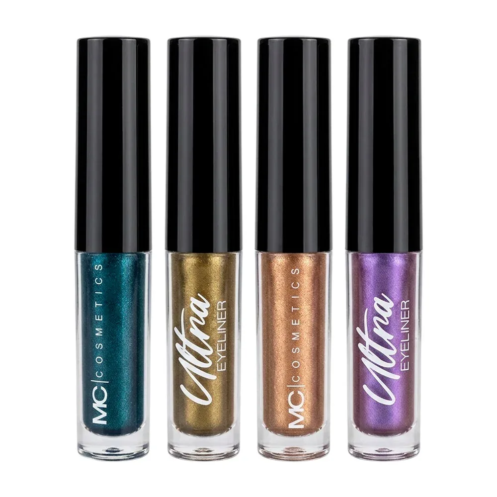 1pza Delineador metálico con glitter de larga duración mc cosmetics, 2g, variedad de colores / ultra eyeliner / hb102302