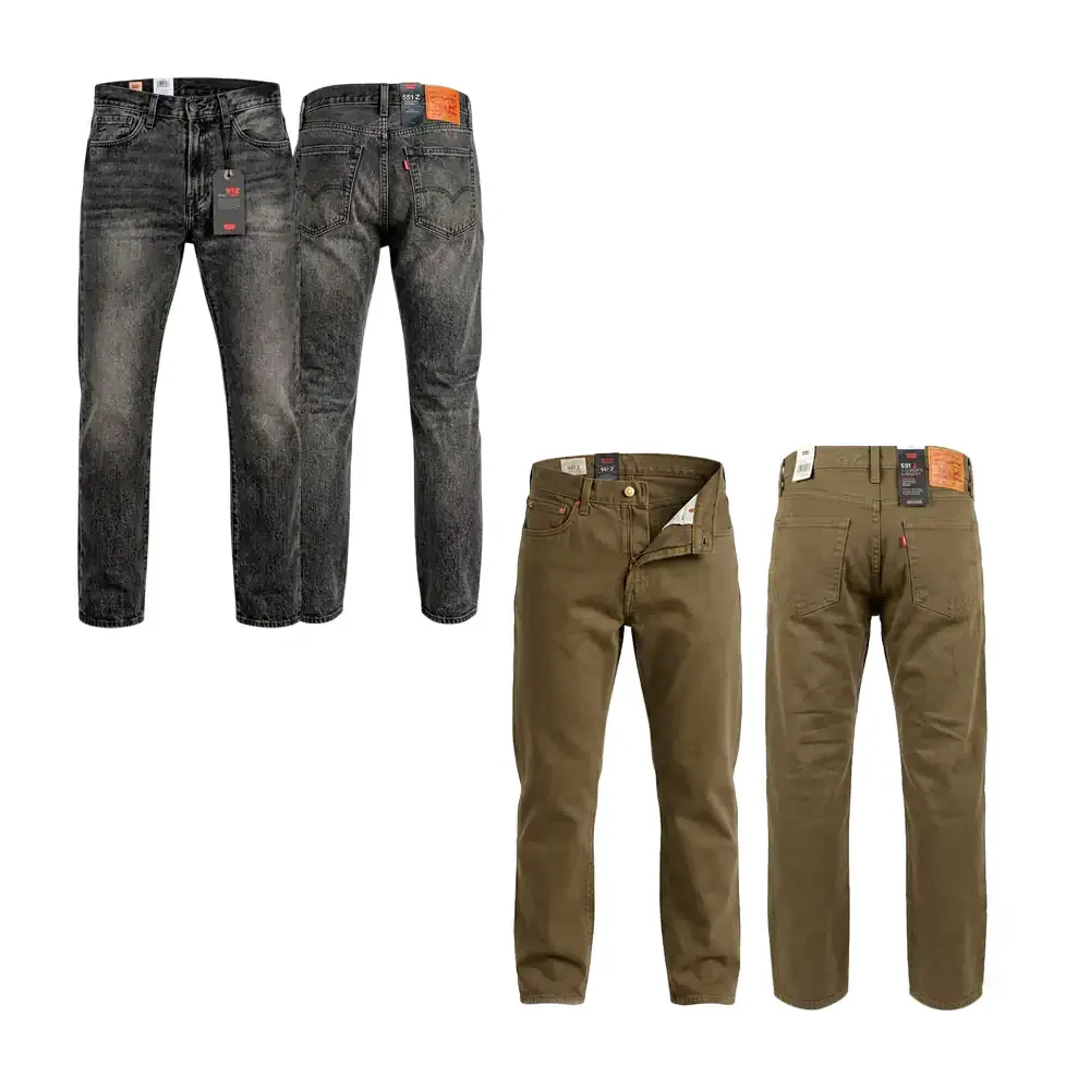 Pantalón levis original, corte 551 z, mezclilla, variedad de modelos y tallas