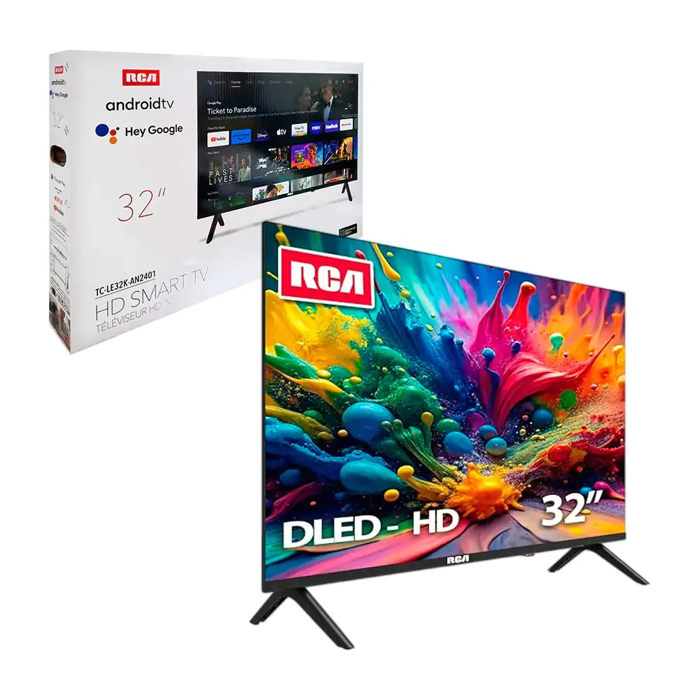 Smart tv rca de 32in con android tv y control de voz / tc-le32k-an2401