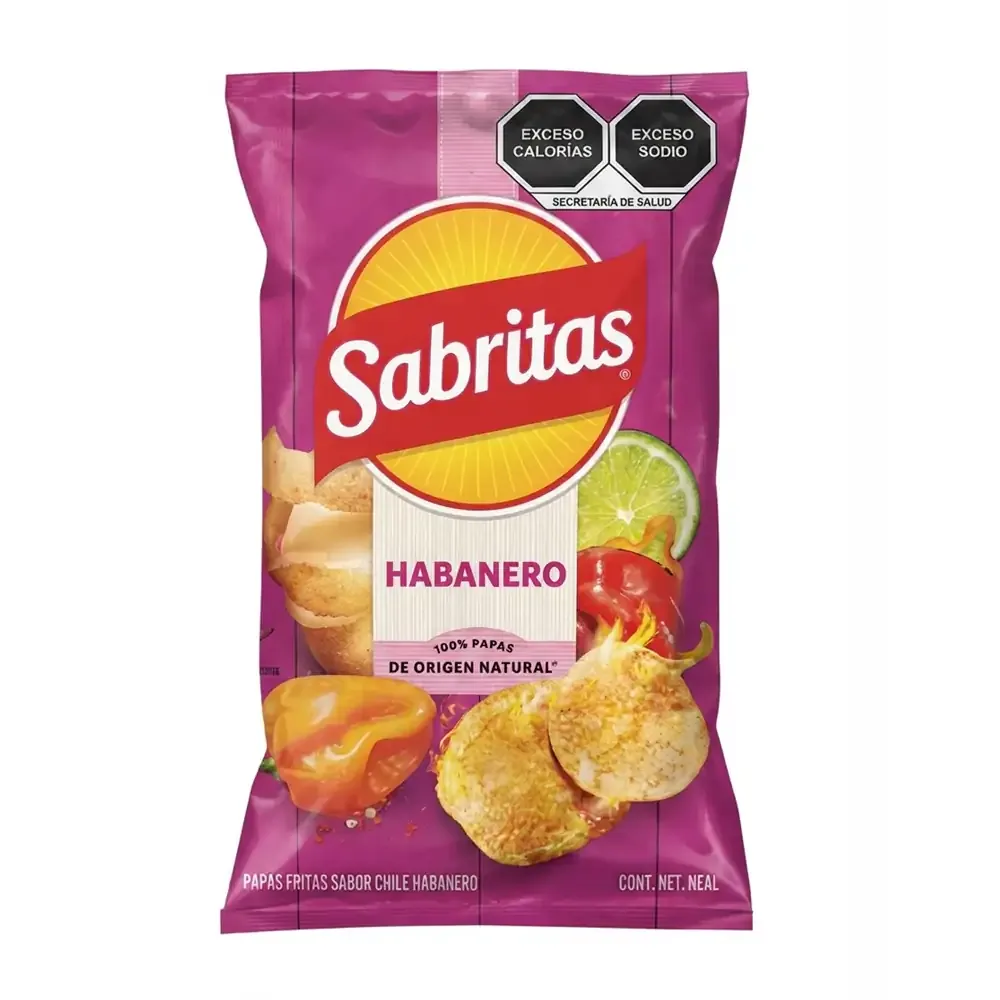1pza Bolsa de sabritas habanero de 42g / 043972