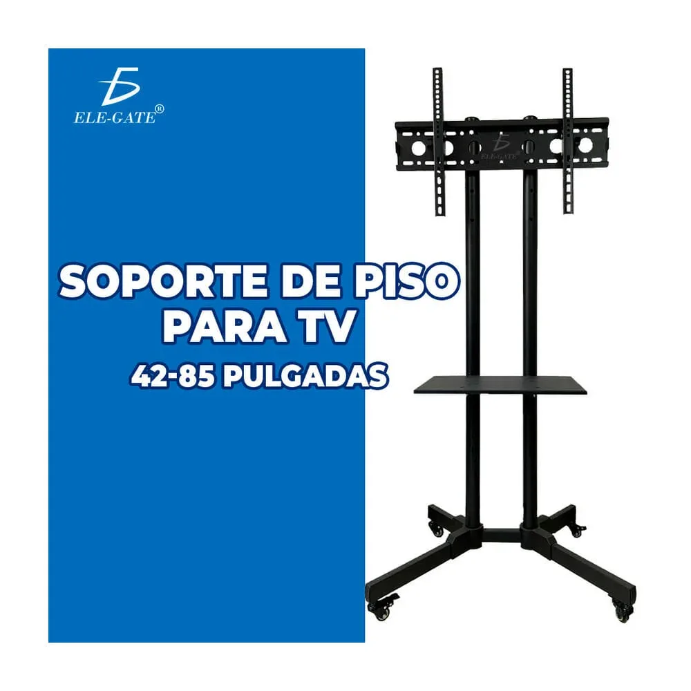 Soporte metálico fijo ele-gate con base móvil para monitor pantallas de 32 a 70 pulgadas / hold.82