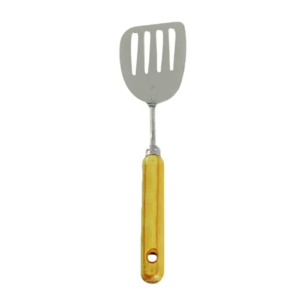 1pza Espátula chica cromada valery con mango de madera 28cm / val065