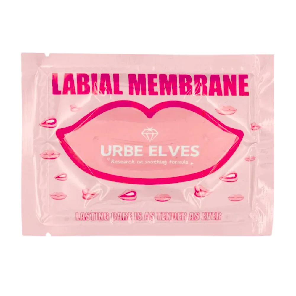 1pza Mascarilla hidratante con extracto de melocotón para labios / urbe elves / labial membrane
