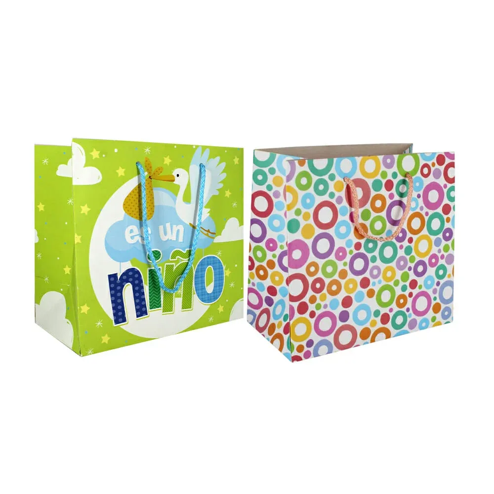 1pza Bolsa chica granmark con diseño estampado de evento ocasión para regalo, variedad de diseños / 835