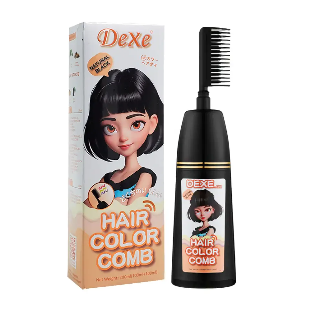 Tinte para el cabello, tono negro natural, 200ml + accesorios / 314856