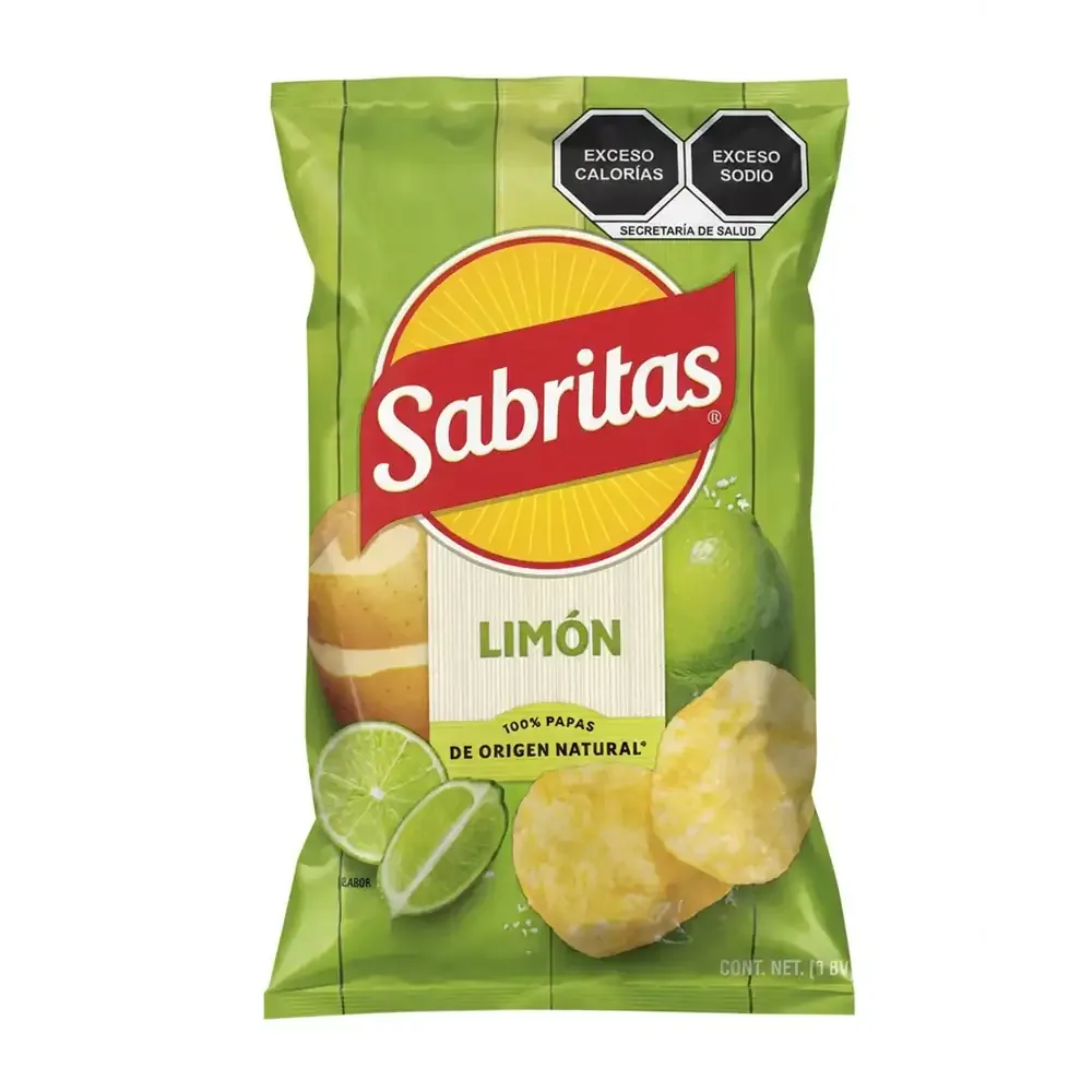 1pza Bolsa de sabritas sabor limón, 42g / 043958